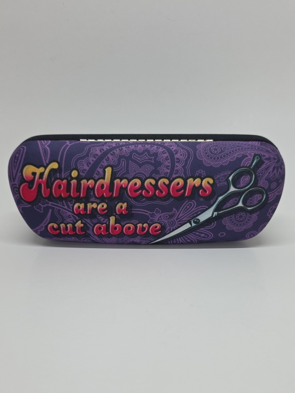 Hairdressers Graphic Clamshell Eyeglass Case (Case Only)